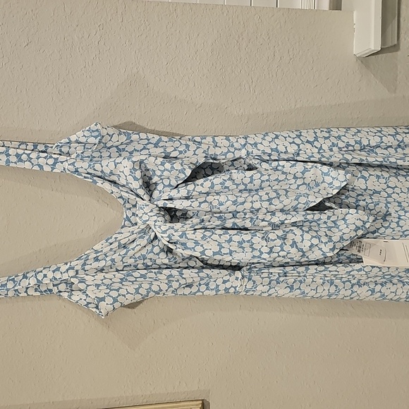 NWT Faithfull the Brand Light Blue Floral Jumpsuit L - Picture 5 of 10